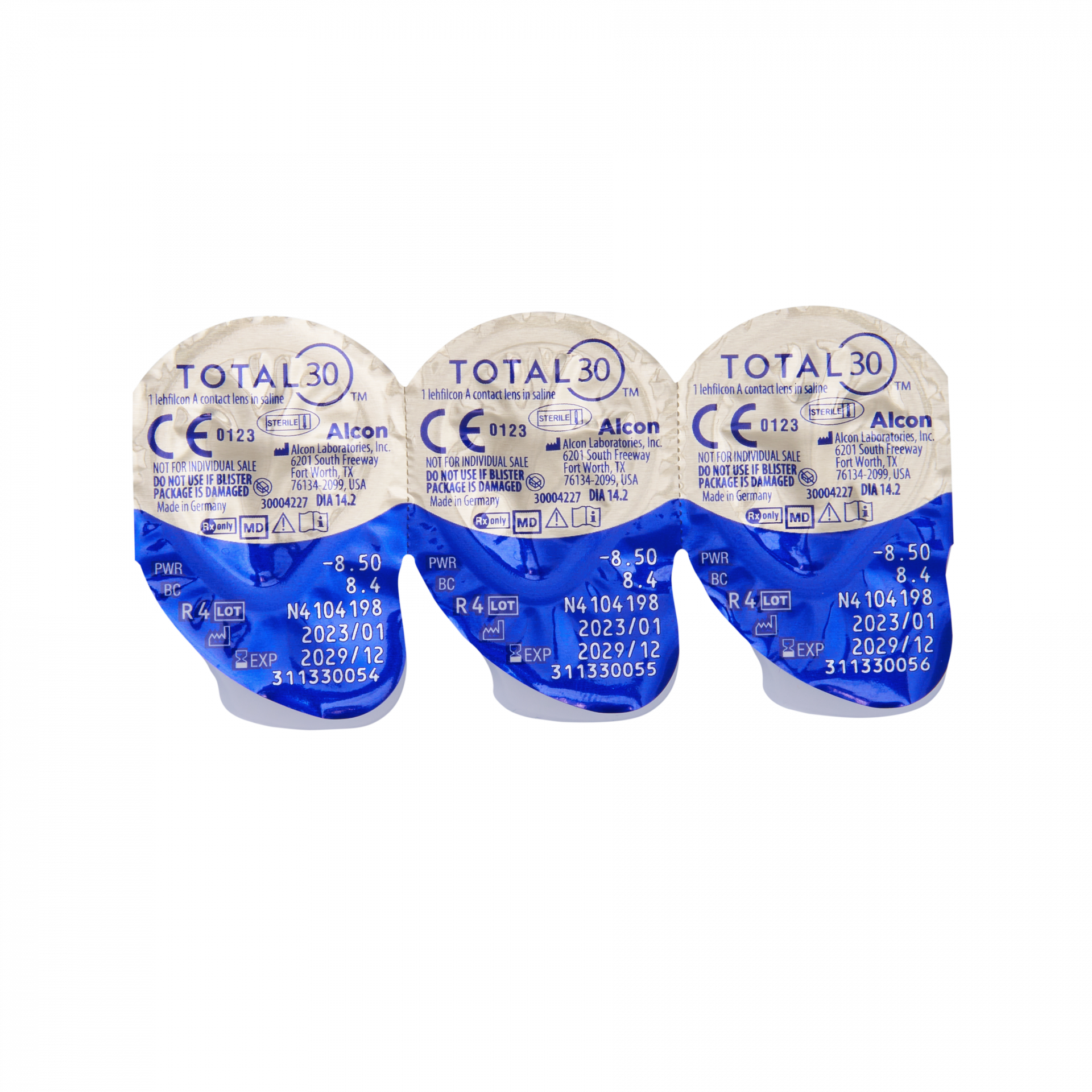 Total 30  (3 линзы)