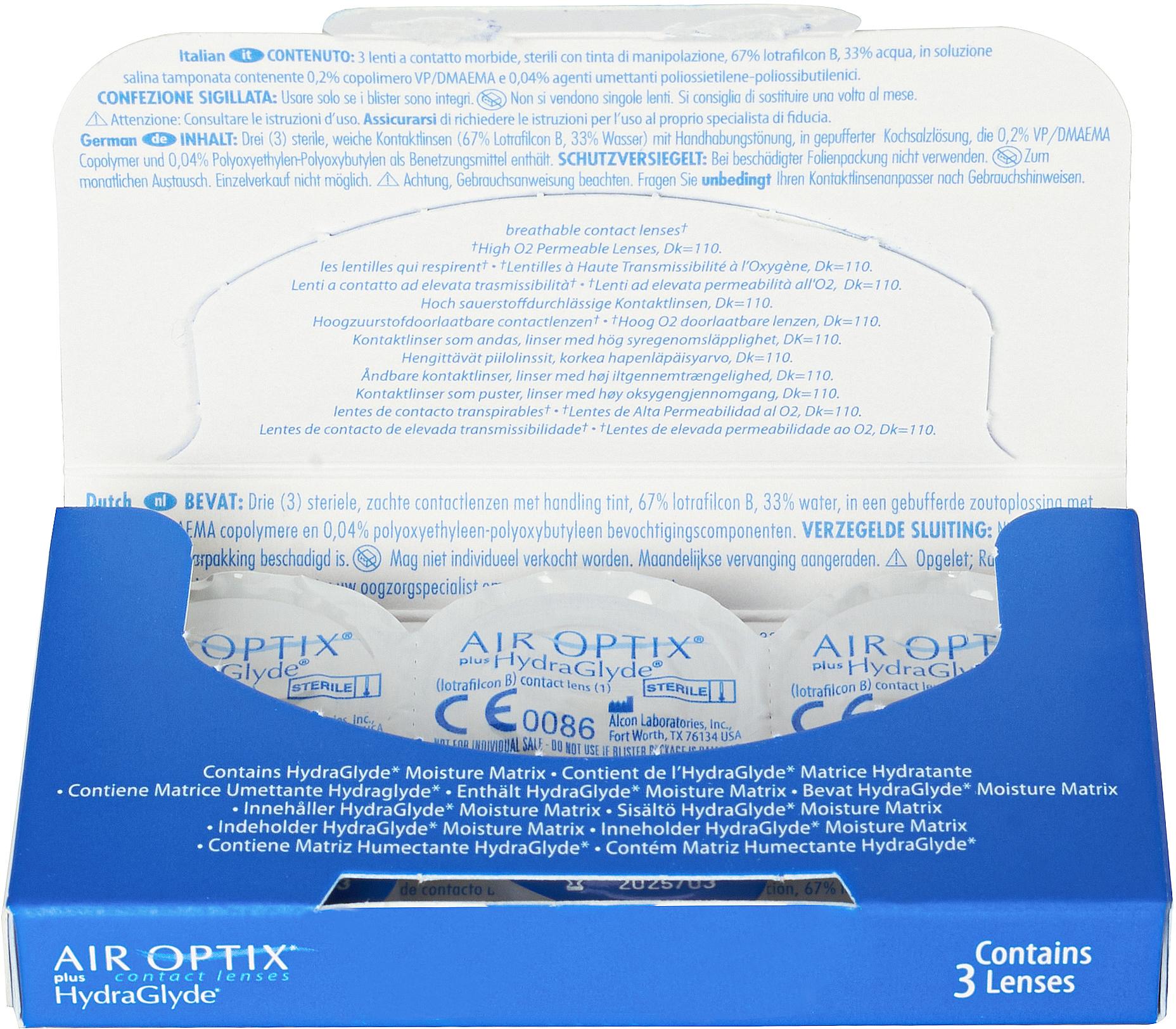 Air Optix Hydraglyde (3 линзы)