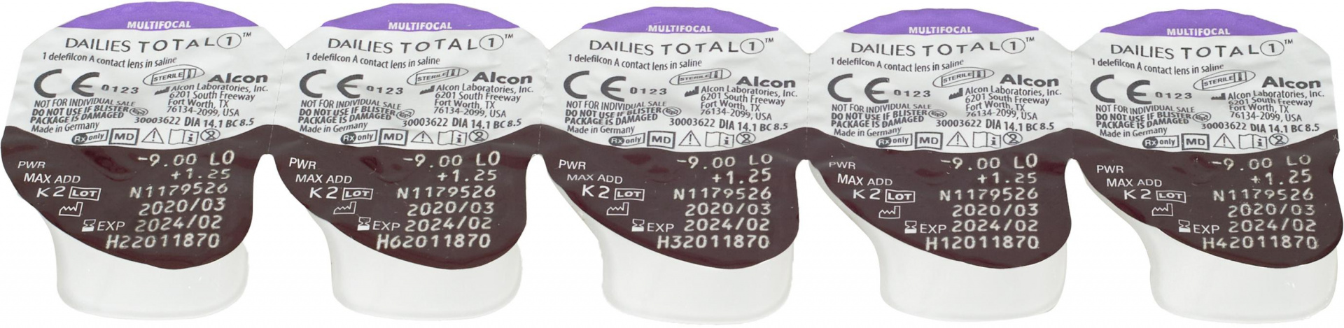 Dailies Total 1 Multifocal (30 линз)